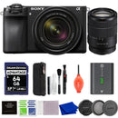 Sony Alpha a6700 Mirrorless Camera with 18-135mm Lens Bundle with 64GB SD Card, Pixel Cleaning Kit & More | Sony a6700