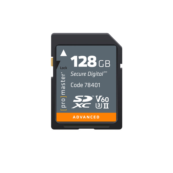 Promaster SDXC 128GB Advanced UHS-II V60 Memory Card