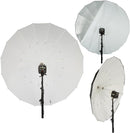 Paul C Buff 64" White PLM Umbrella with White Front Diffusion Fabric and Black Outer Cover Bundle