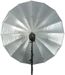 Paul C. Buff 86" Soft Silver PLM Umbrella with White Front Diffusion Fabric Package