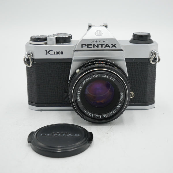 Pentax K1000 35mm SLR Camera with 50mm f/2 SMC *M* Lens *USED*