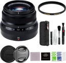 Fujifilm XF 35mm F/2 R WR Lens (Black) Bundle with Advanced Accessory | Fuji XF35mm Lens