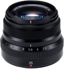 Fujifilm XF 35mm F/2 R WR Lens (Black) Bundle with Advanced Accessory | Fuji XF35mm Lens