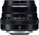 Fujifilm XF 35mm F/2 R WR Lens (Black) Bundle with Advanced Accessory | Fuji XF35mm Lens