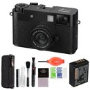 Fujifilm X Half Digital Camera (Black) Bundle with Advanced Accessories | Fuji X Half Camera
