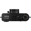 Fujifilm X Half Digital Camera (Black) Bundle with Advanced Accessories | Fuji X Half Camera