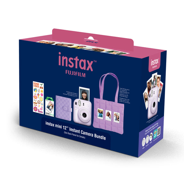 FUJIFILM INSTAX MINI 12 Instant Film Camera Holiday Bundle (Lilac Purple)
