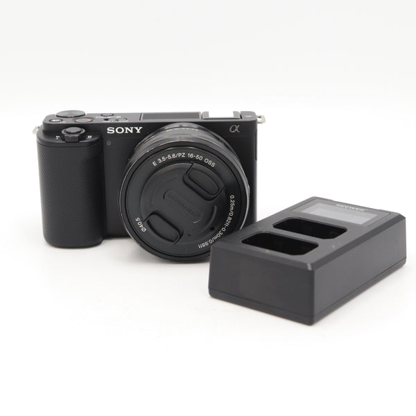 Sony ZV-E10 Mirrorless Camera with 16-50mm Lens (BLACK) *USED*