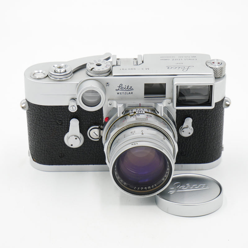 Leica M3 Single-Stroke 35mm Rangefinder Camera w/ 50mm Summicron Lens