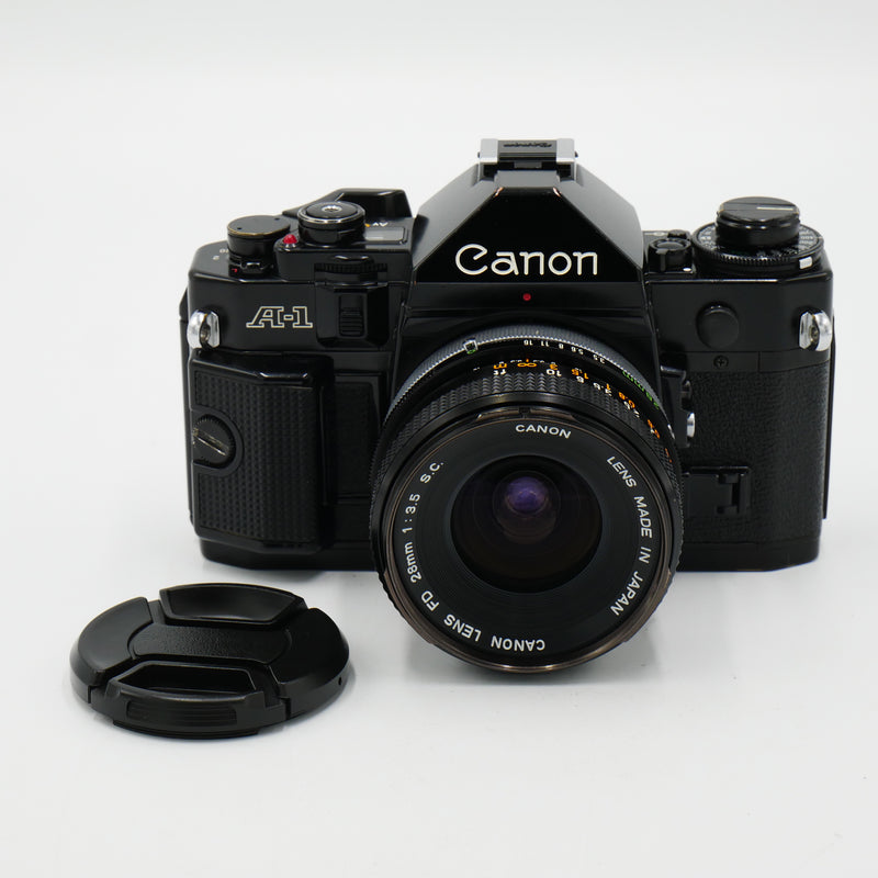 Canon A-1 35mm SLR Camera w/ 28mm Lens *USED*