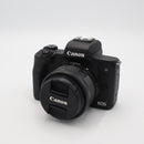 Canon EOS M50 Mirrorless Digital Camera with 15-45mm Lens (Black) *USED*