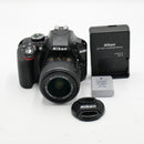 Nikon D3300 DSLR Camera w/ 18-55mm Lens (Black) *USED*