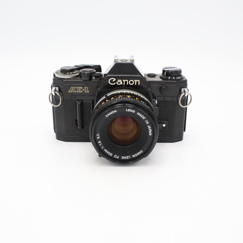 Canon AE-1 35mm Camera Body, with FD 50mm F1/1.8 Lens *USED*