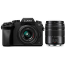Panasonic Lumix G7 Mirrorless Camera with 14-42mm and 45-150mm Lenses (Black) *OPEN BOX*