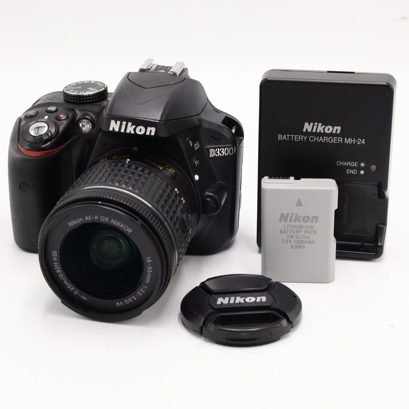 Nikon D3300 with 18-55MM AF-P DX VR Lens *USED*