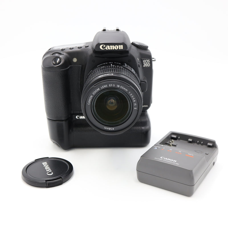 Canon EOS 20D with BG-E2 and 18-55mm Lens *USED*