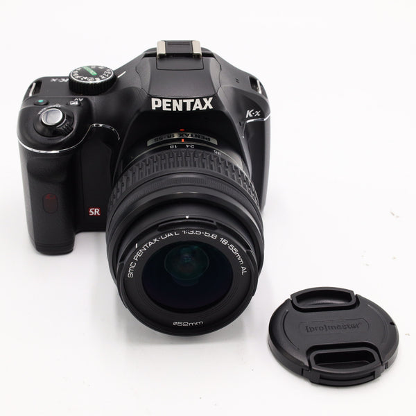 Pentax K-x DLSR Camera Kit with 18-55mm f/3.5-5.6 AL Lens (Black) *USE