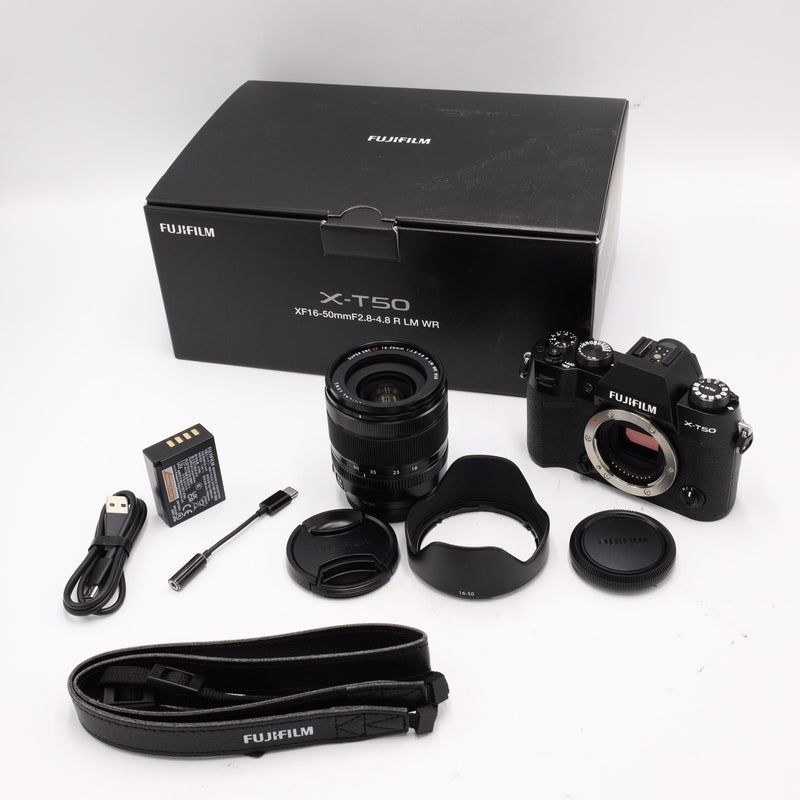 FUJIFILM X-T50 Mirrorless Camera with XF 16-50mm f/2.8-4.8 Lens (Black