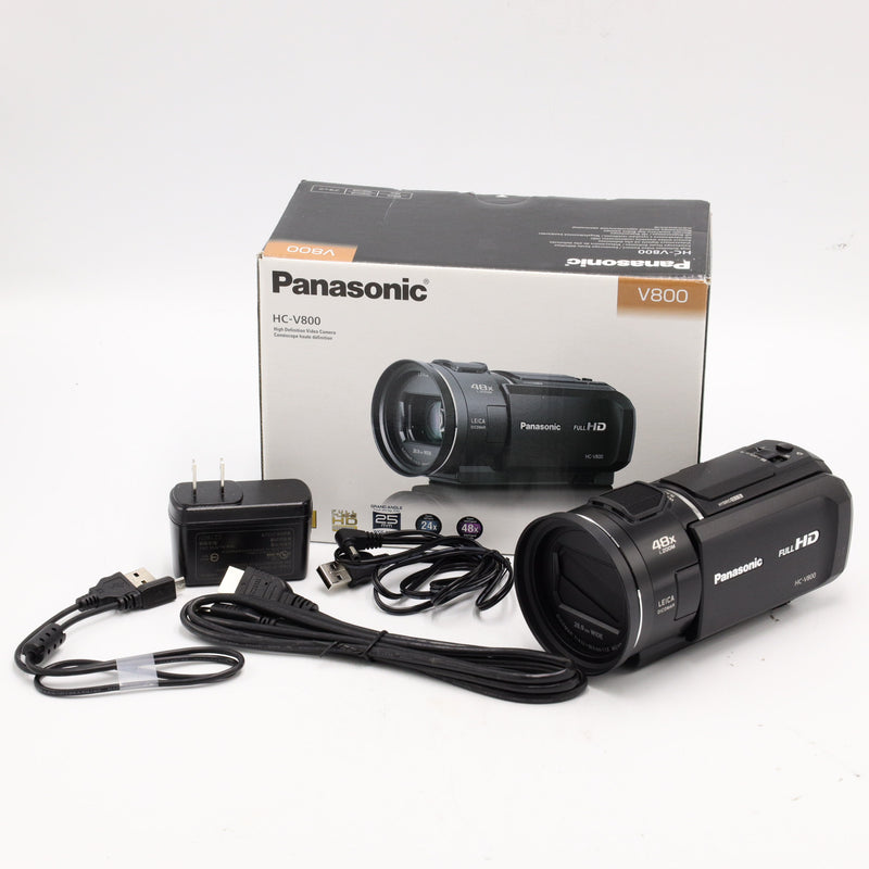Panasonic HC-V800ビデオカメラ元箱付 動作確認済 バッテリーなし Panasonic HC-V800 Full HD Camcorder *OPEN BOX*