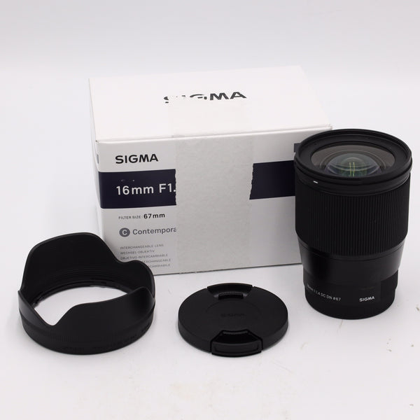 Sigma 16mm f/1.4 DC DN Contemporary Lens for Sony E *OPEN BOX*
