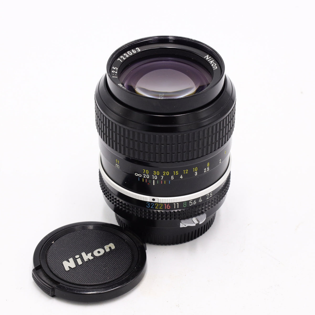Nikon Nikomat FT 105mm F2.5付 Nikon NIKKOR 105mm f/2.5 Non-AI Lens for Nikon F *USED*