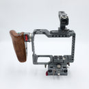 Tilta ES-T37-A Cage Rig with Wooden Handgrip for Panasonic GH5 and GH4 Mirrorless Digital Cameras *USED*