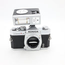 Konica Autoreflex A1000 35mm Film Camera w/ Kako Hi-Beam II Flash *USED*