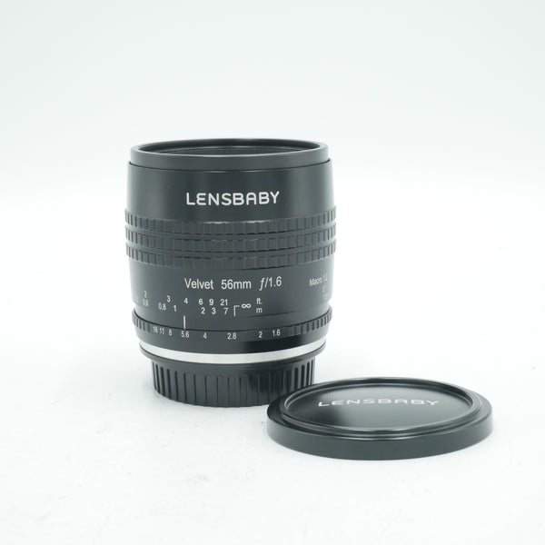 Lensbaby Velvet 56mm f/1.6 Lens for Nikon F (Black) *USED*