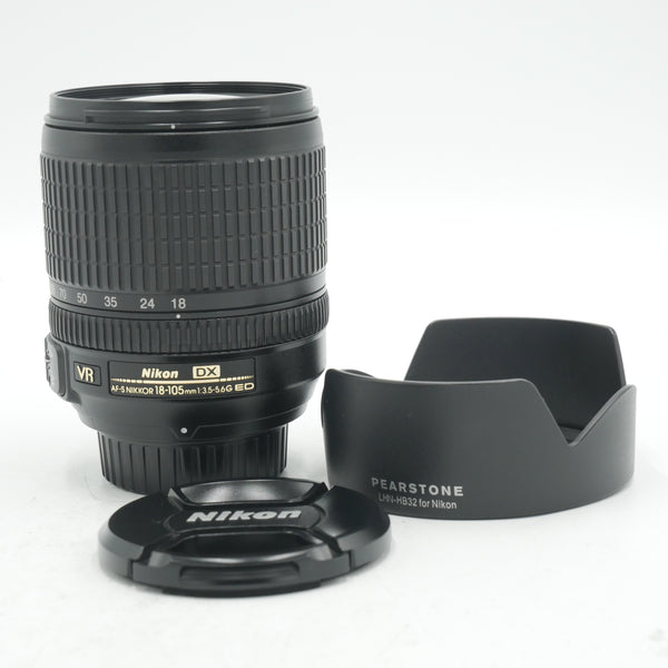 Nikon AF-S DX NIKKOR 18-105mm f/3.5-5.6G ED VR Lens *USED*