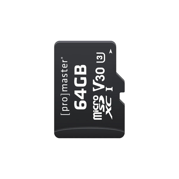 Promaster Micro SDXC 64GB Advanced UHS-I V30 Memory Card