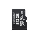 Promaster Micro SDXC 512GB Advanced UHS-I V30 Memory Card