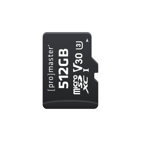 Promaster Micro SDXC 512GB Advanced UHS-I V30 Memory Card