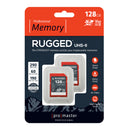 Promaster SDXC 128GB Rugged UHS-II V60 Memory Card - 2 Pack