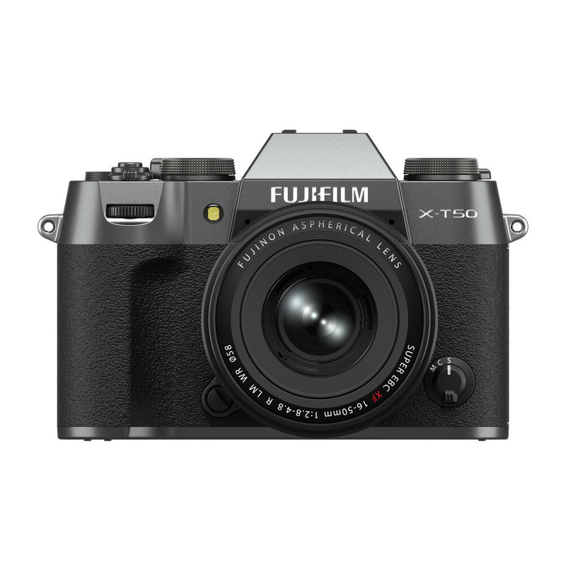 FUJIFILM X-T50 Mirrorless Camera with XF 16-50mm f/2.8-4.8 Lens (Charcoal Silver)