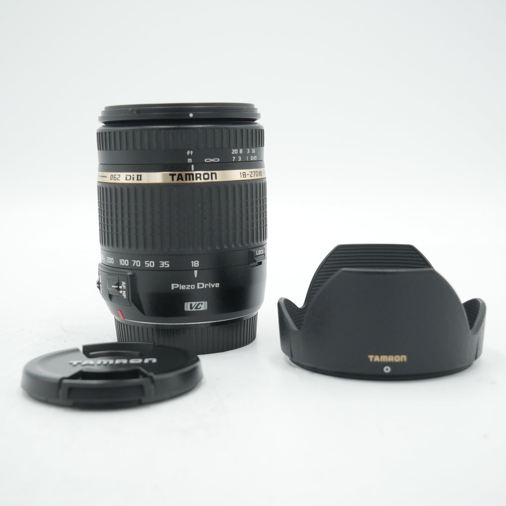 Tamron 18-270mm canon lens popular f/3.5-6.3 with lens cap and hood