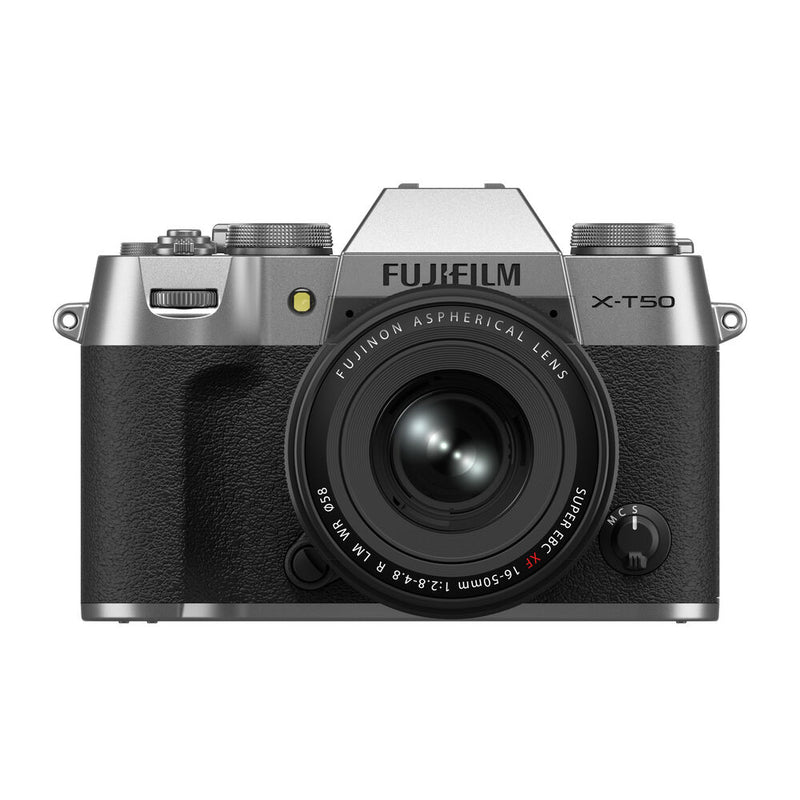 FUJIFILM X-T50 Mirrorless Camera with XF 16-50mm f/2.8-4.8 Lens (Silver)