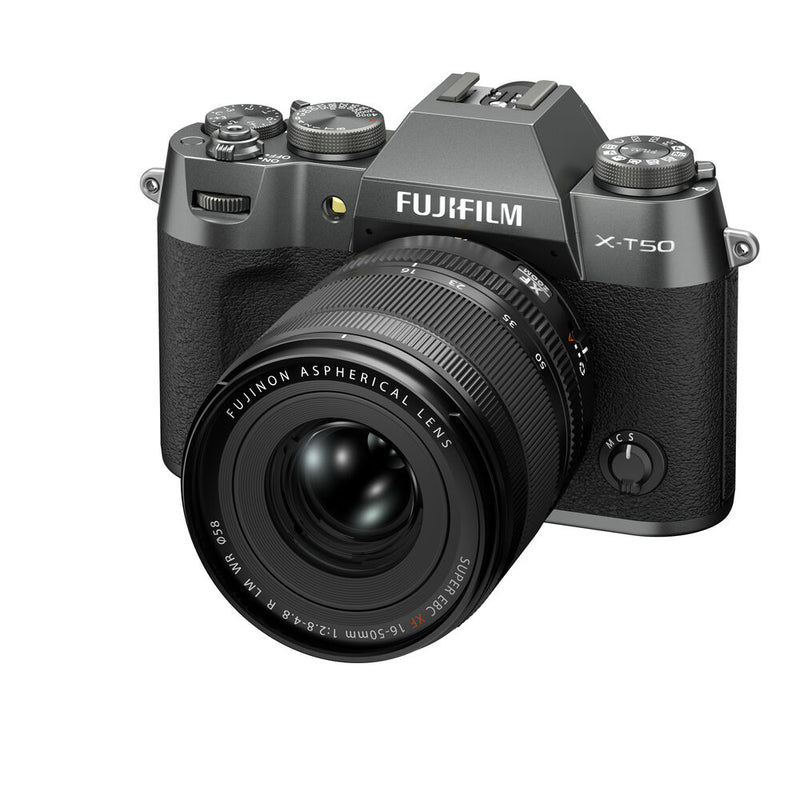 FUJIFILM X-T50 Mirrorless Camera with XF 16-50mm f/2.8-4.8 Lens (Charcoal Silver)