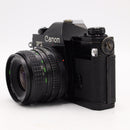 Canon FTb QL 35mm Film SLR Black With Canon FD 28mm f/2.8 Lens Kit *USED*