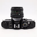 Canon FTb QL 35mm Film SLR Black With Canon FD 28mm f/2.8 Lens Kit *USED*