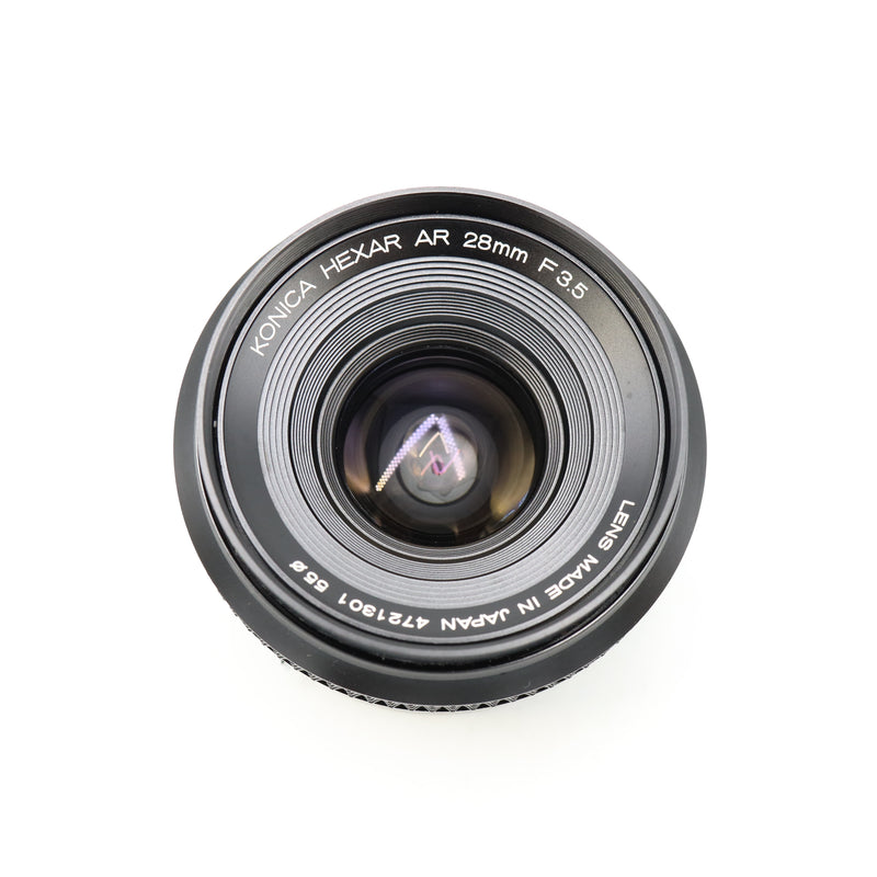Konica FS-1+銘玉HEXANON AR 28mm f3.5 完動極美品 Konica Hexanon AR 28mm f/3.5 Lens *USED*