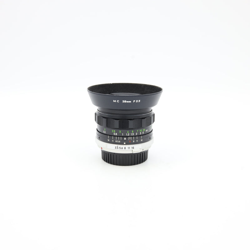 ミノルタ SRT101/MC W.ROKKOR-SG 28mm F3.5 #63 Minolta MC W. Rokkor-SG 28mm f/3.5 Lens *USED*