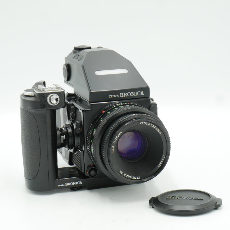 Zenza Bronica ETR Si Body with Zenzanon PE 75mm F2.8 Lens, Speed Grip,