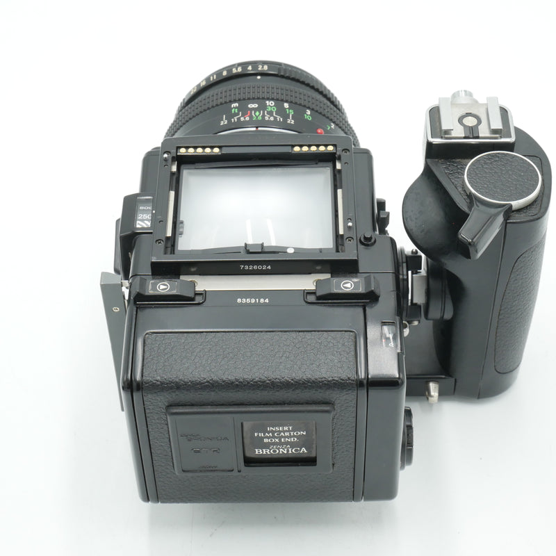 Zenza Bronica ETR Si Body with Zenzanon PE 75mm F2.8 Lens, Speed Grip,