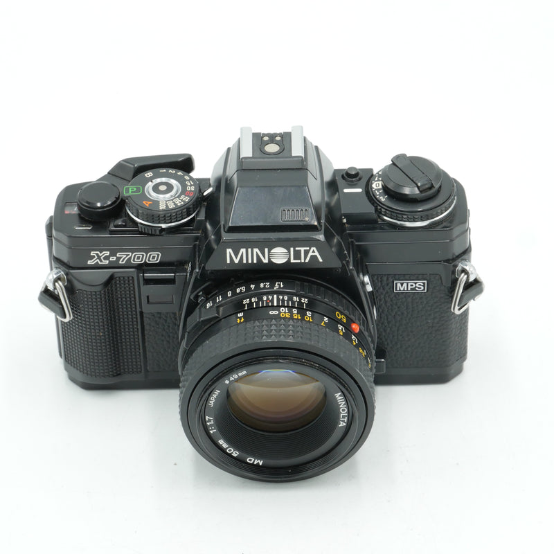 Minolta X-700 35mm Film Camera with MD 50mm F/1.7Lens *USED*