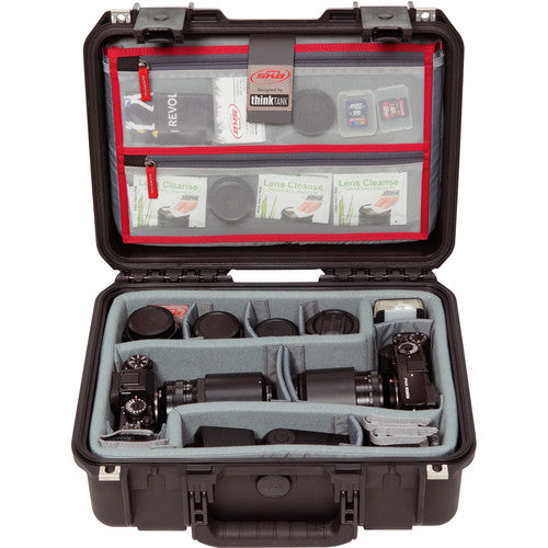 SKB iSeries 1510-6 Case with Think Tank Photo Dividers & Lid Organizer (Black)