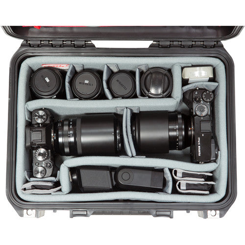 SKB iSeries 1510-6 Case with Think Tank Photo Dividers & Lid Foam - Black