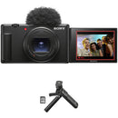 Sony ZV-1 II Digital Camera (Black) with Vlogger Accessory Kit