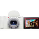 Sony ZV-1 II Digital Camera (White) with Vlogger Accessory Kit
