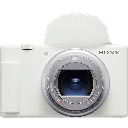 Sony ZV-1 II Digital Camera (White) with Vlogger Accessory Kit