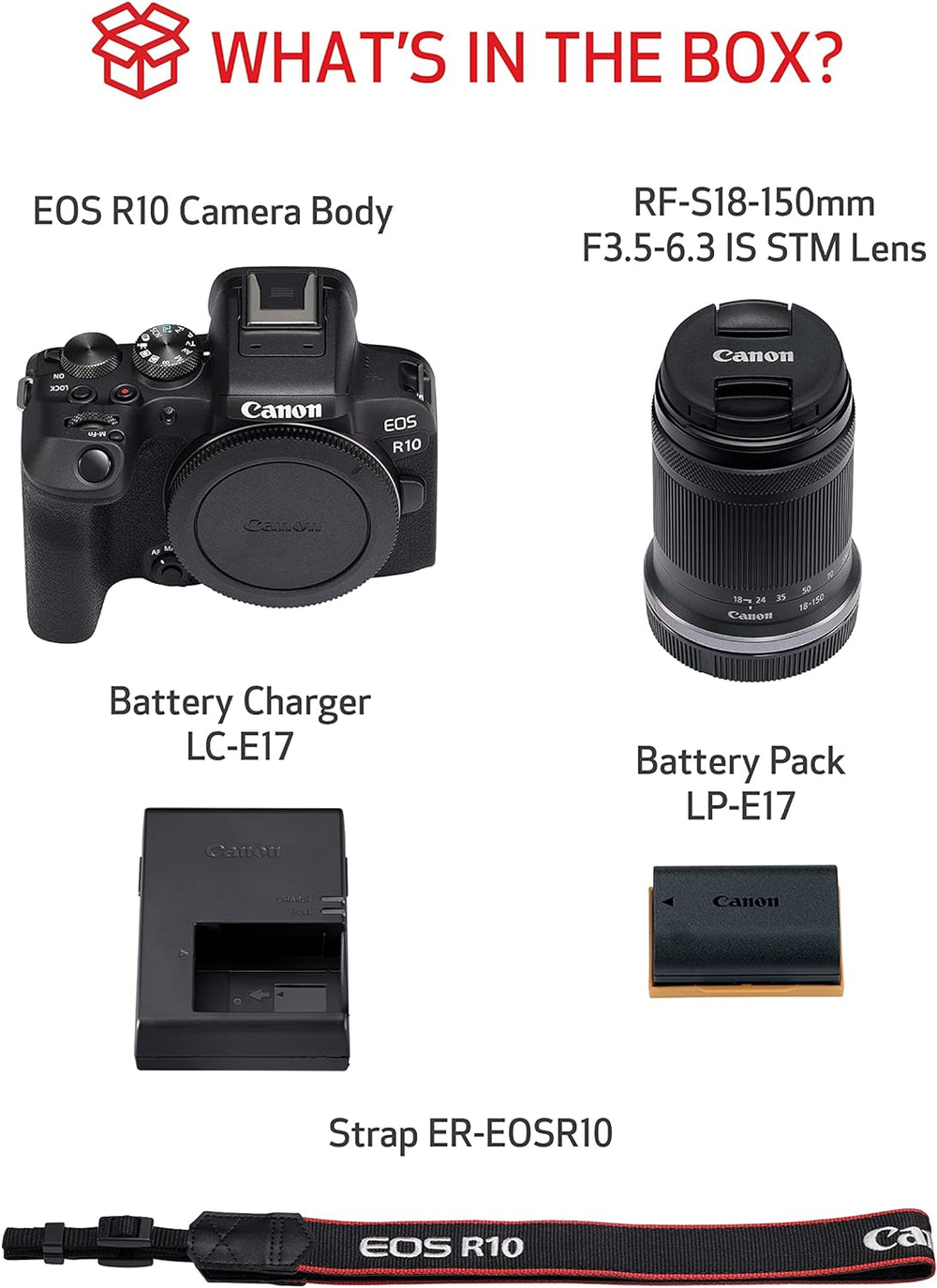 Canon EOS R10 Mirrorless Camera with RF-S 18-150mm Lens *OPEN BOX*